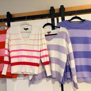 Lot of 4 colorful Striped Sweaters - XS